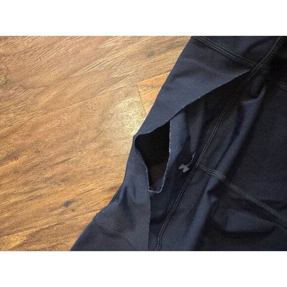 Under Armour Black Mirror Breathe Lux Compression Leggings Perforated Stirrup M - Picture 2 of 8